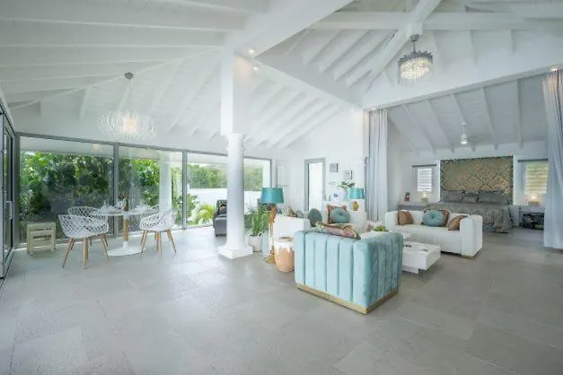 La Perla Bianca - 1 Bedroom Beachfront Luxury Villa Offering Utmost Privacy Les Terres Basses