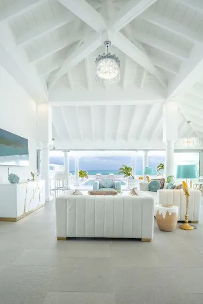 La Perla Bianca - 1 Bedroom Beachfront Luxury Villa Offering Utmost Privacy Les Terres Basses