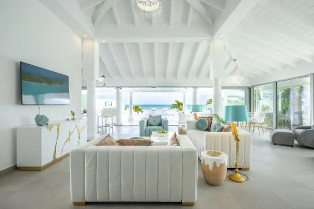 La Perla Bianca - 1 Bedroom Beachfront Luxury Villa Offering Utmost Privacy Les Terres Basses